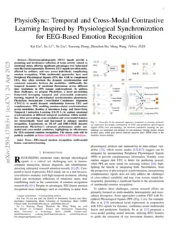 PhysioSync: Temporal and Cross-Modal Contrastive Learning Inspired by Physiological Synchronization for EEG-Based Emotion Recognition