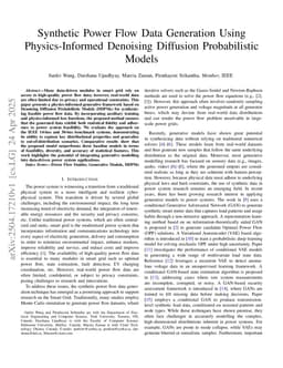 Synthetic Power Flow Data Generation Using Physics-Informed Denoising Diffusion Probabilistic Models
