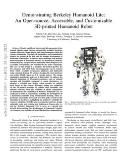 Demonstrating Berkeley Humanoid Lite: An Open-source, Accessible, and Customizable 3D-printed Humanoid Robot