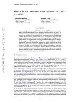 Group Downsampling with Equivariant Anti-aliasing