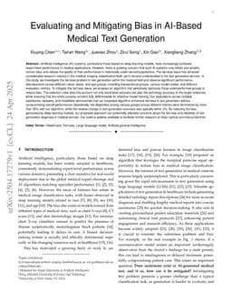 Evaluating and Mitigating Bias in AI-Based Medical Text Generation