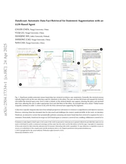 DataScout: Automatic Data Fact Retrieval for Statement Augmentation with an LLM-Based Agent