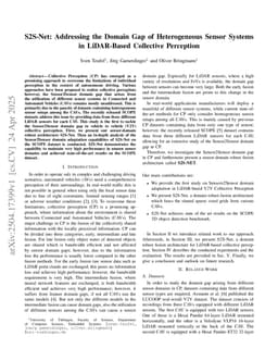 S2S-Net: Addressing the Domain Gap of Heterogeneous Sensor Systems in LiDAR-Based Collective Perception
