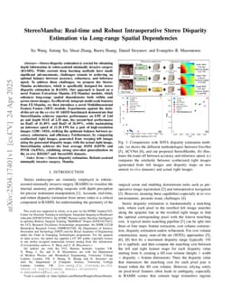 StereoMamba: Real-time and Robust Intraoperative Stereo Disparity Estimation via Long-range Spatial Dependencies