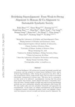 Redefining Superalignment: From Weak-to-Strong Alignment to Human-AI Co-Alignment to Sustainable Symbiotic Society