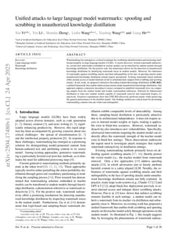 Unified Attacks to Large Language Model Watermarks: Spoofing and Scrubbing in Unauthorized Knowledge Distillation