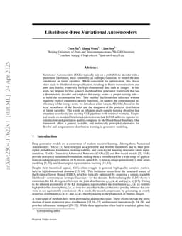 Likelihood-Free Variational Autoencoders