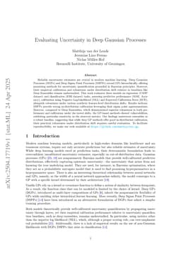 Evaluating Uncertainty in Deep Gaussian Processes