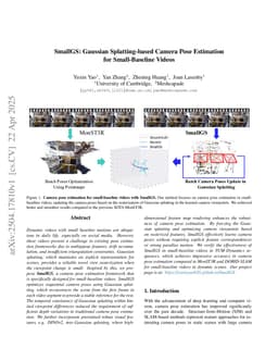 SmallGS: Gaussian Splatting-based Camera Pose Estimation for Small-Baseline Videos
