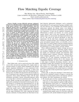 Flow Matching Ergodic Coverage