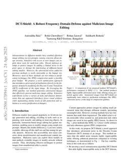 DCT-Shield: A Robust Frequency Domain Defense against Malicious Image Editing