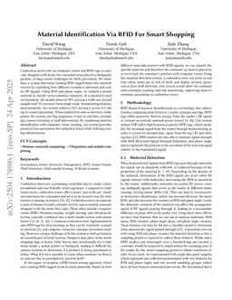 Material Identification Via RFID For Smart Shopping