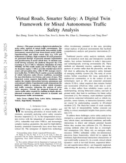 Virtual Roads, Smarter Safety: A Digital Twin Framework for Mixed Autonomous Traffic Safety Analysis