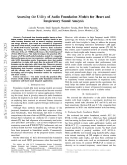 Assessing the Utility of Audio Foundation Models for Heart and Respiratory Sound Analysis