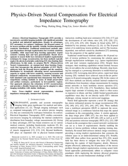 Physics-Driven Neural Compensation For Electrical Impedance Tomography
