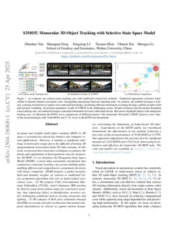 S3MOT: Monocular 3D Object Tracking with Selective State Space Model