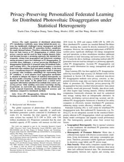 Privacy-Preserving Personalized Federated Learning for Distributed Photovoltaic Disaggregation under Statistical Heterogeneity