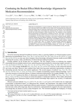 Combating the Bucket Effect:Multi-Knowledge Alignment for Medication Recommendation