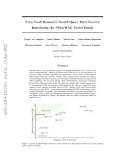 Even Small Reasoners Should Quote Their Sources: Introducing the Pleias-RAG Model Family