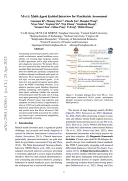 MAGI: Multi-Agent Guided Interview for Psychiatric Assessment
