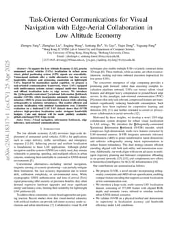 Task-Oriented Communications for Visual Navigation with Edge-Aerial Collaboration in Low Altitude Economy