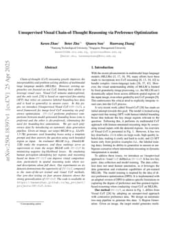 Unsupervised Visual Chain-of-Thought Reasoning via Preference Optimization