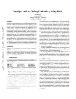 Paradigm shift on Coding Productivity Using GenAI