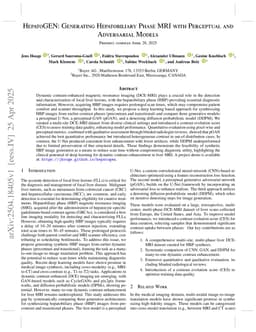 HepatoGEN: Generating Hepatobiliary Phase MRI with Perceptual and Adversarial Models