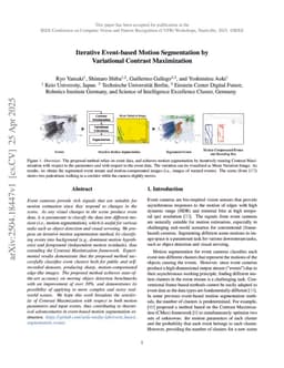 Iterative Event-based Motion Segmentation by Variational Contrast Maximization