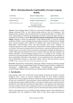 BELL: Benchmarking the Explainability of Large Language Models