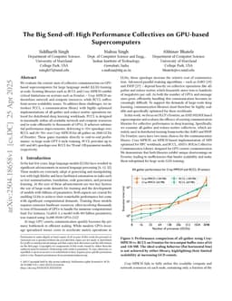 The Big Send-off: High Performance Collectives on GPU-based Supercomputers