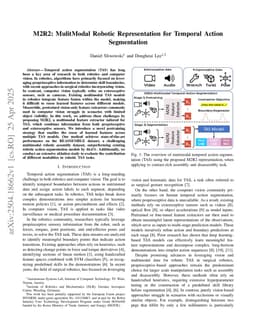 M2R2: MulitModal Robotic Representation for Temporal Action Segmentation
