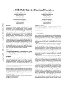 MODP: Multi Objective Directional Prompting