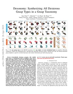 Dexonomy: Synthesizing All Dexterous Grasp Types in a Grasp Taxonomy