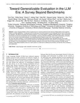 Toward Generalizable Evaluation in the LLM Era: A Survey Beyond Benchmarks