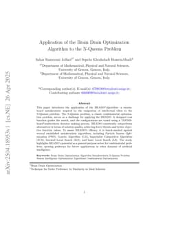 Application of the Brain Drain Optimization Algorithm to the N-Queens Problem