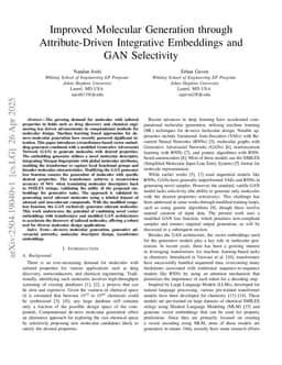 Improved Molecular Generation through Attribute-Driven Integrative Embeddings and GAN Selectivity
