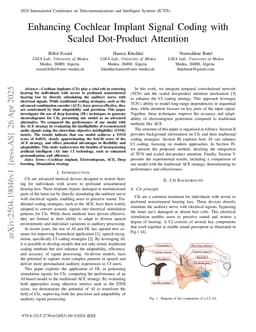 Enhancing Cochlear Implant Signal Coding with Scaled Dot-Product Attention