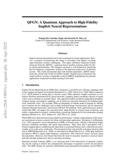 QFGN: A Quantum Approach to High-Fidelity Implicit Neural Representations