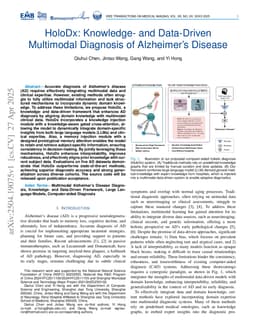 HoloDx: Knowledge- and Data-Driven Multimodal Diagnosis of Alzheimer's Disease