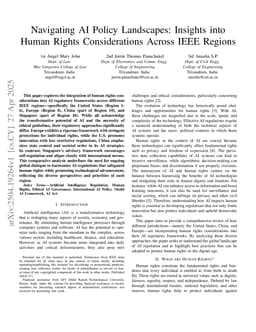 Navigating AI Policy Landscapes: Insights into Human Rights Considerations Across IEEE Regions
