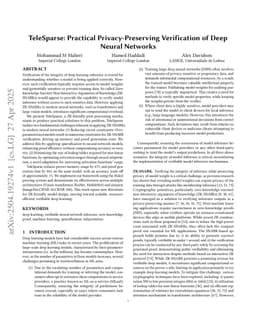 TeleSparse: Practical Privacy-Preserving Verification of Deep Neural Networks