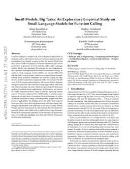 Small Models, Big Tasks: An Exploratory Empirical Study on Small Language Models for Function Calling