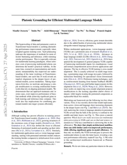 Platonic Grounding for Efficient Multimodal Language Models