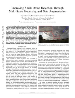 Improving Small Drone Detection Through Multi-Scale Processing and Data Augmentation