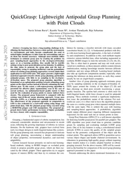 QuickGrasp: Lightweight Antipodal Grasp Planning with Point Clouds