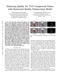 Enhancing Quality for VVC Compressed Videos with Omniscient Quality Enhancement Model
