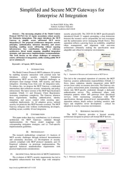 Simplified and Secure MCP Gateways for Enterprise AI Integration