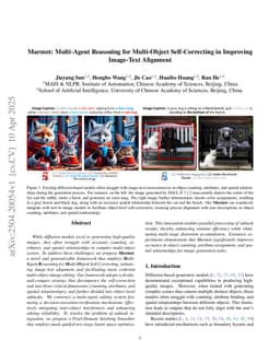 Marmot: Multi-Agent Reasoning for Multi-Object Self-Correcting in Improving Image-Text Alignment