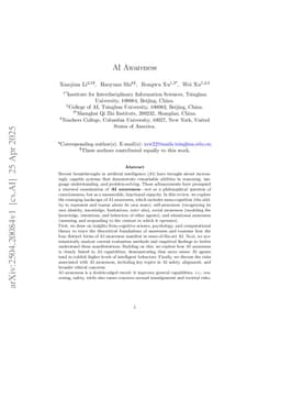 AI Awareness